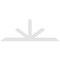 Ekena Millwork Saratoga Architectural Grade PVC Gable Bracket, 108"W x 40 1/2"H x 2"D x 6"F, 9/12 Pitch GBP108X41X0206SAR00 - alternate 3